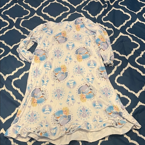 Girls' Blue and White Disney Nightgown - Picture 3 of 3